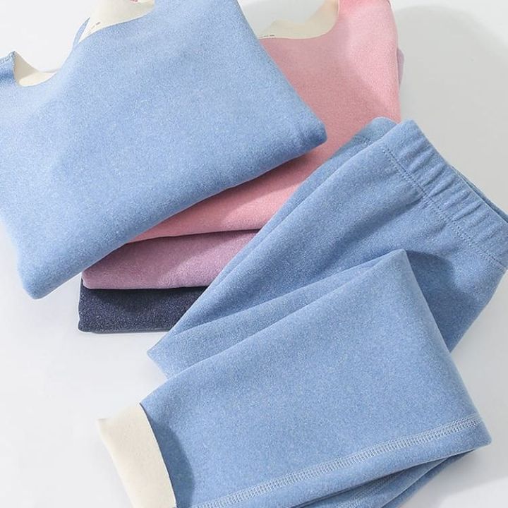 Baby Warm  Seamless Inner Velvet Thermal Set For Kids