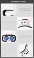 VR Shinecon 5.0 3D SC-G05A Glasses VR Movies Games Headset Virtual Reality For 4.7 - 5.5 inch Phones. 