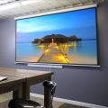 X-Lab XPSMW-150 Projector Screen, Manual 150" Inch , 4:3 Matte ,White 0.38 mm Thickness White Matte. 