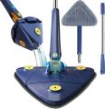 Extendable Triangle Mop 360° Rotatable Squeeze Floor Cleaning Dry & Wet- Color May Vary. 