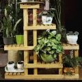 Multi Tier Indoor Wooden Pine Wood Plant Stand Flower Pot Rack | 7 Tier Flower Pot Stand | Wooden Flower Pot Stand. 
