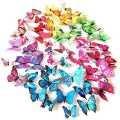 20 Pcs 3D Butterfly Wall Stickers Crafts Butterflies (Colour May Vary). 
