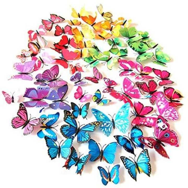 20%20Pcs%203D%20Butterfly%20Wall%20Stickers%20Crafts%20Butterflies%20(Colour%20May%20Vary)%20-%20Image%203