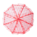 Lace Parasol Wedding Lace Flower Wedding Bride Parasol Umbrella red. 