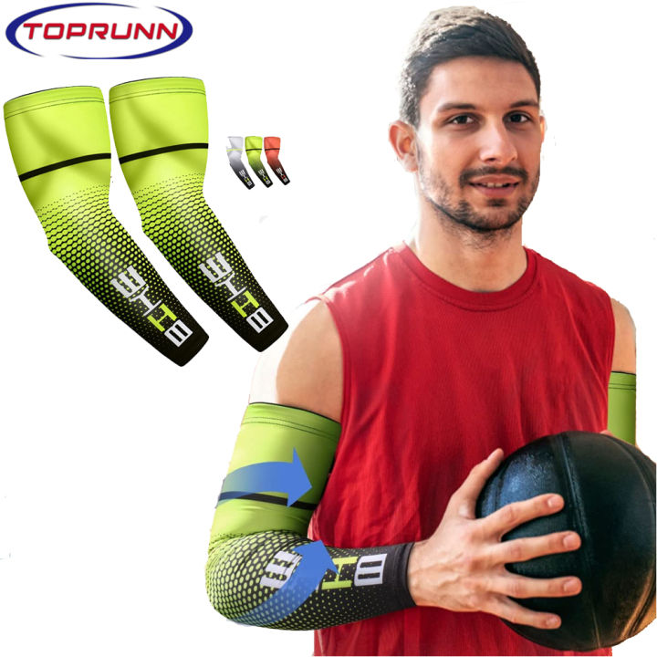 Golf Cooling Anti Cuff Arm Ice Silk Universal TopRunn1 Pair Ultraviolet Cuff Arm Cuff Men and Women Cycling Running