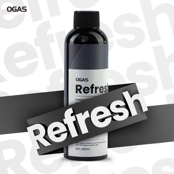 OGAS Refresh -  Car Interior Wax For Plastic And Leather Restores Shine And Has Bactericide