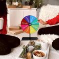 Reusable Plastic Prize Wheel Multicolor Editable Spinner Game Round Dry Erase Spin Wheel. 