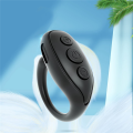 Bluetooth Remote Control Page Turner, Cell Phone Camera Shutter Selfie Remote, Smart Ring Remote for -Black. 