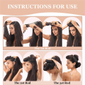 No Heat Hair Curler Overnight No Heat Curls Blowout Rod Headband for All Hair Types+Hook No Heat Curling to Sleep Coffe 3Piece. 