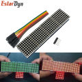 MAX7219 Dot Matrix Module For Arduino Microcontroller 4 In One Display with 5P Line Red Green Blue. 