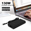 Pisacom Adapter Charger 130w Usb-c Type-c Laptop Adapter for Dell Xps 15 Portable Universal Ac Adapter Compatible with Xps 9500/9510/9520. 