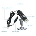 USB Digital Microscope 1600X Magnification Camera 8 LEDs with Stand Portable Handheld Inspection Magnifier. 