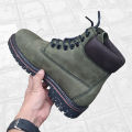 Men's Outdoor Leather Boots – Rugged Lace-Up Timberland Ankle Boots for Hiking, Winter & Daily Wear | 9301. 