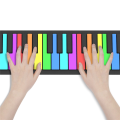 1 Piece Digital Keyboard Flexible Roll Up Piano with Loud Speaker Electronic Hand Roll Piano for Music Lovers Beginners 49 Keys Electronic Keyboards. 