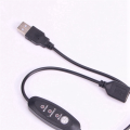 2X USB 5V-12V Temperature Controller Heater Thermostat 3-Speed Adjustable 24W. 