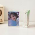 Acrylic Mini Photo Frame Kpop Photocard Holder Magnetic Idol Card Display Stand Picture Collect Book Cute Photo Protector Decor. 