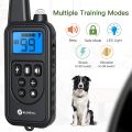 Dog Training Collar with LED, Remote Control Within 2600ft 5 Modes for Training Behavior Command. 