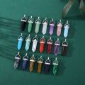 20Pcs Healing Crystal Pendant Charms Jewelry Making Natural Gemstone Bulk Obsidian Rose Quartz Carnelian. 