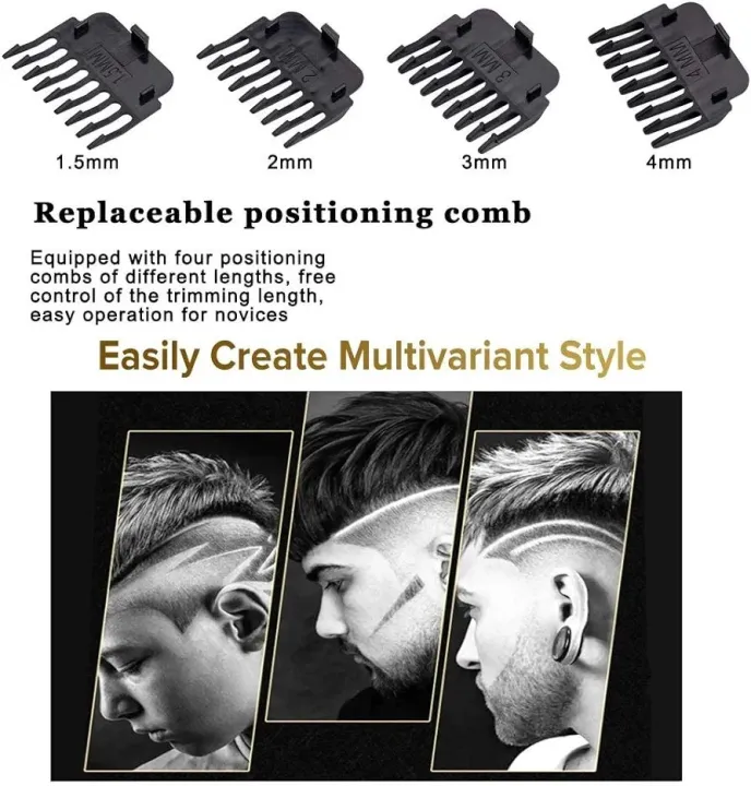 Vintage%20T9%20Full%20Alloy%20Metal%20Body%20USB%20Rechargeable%20Professional%20Hair%20Trimmer%20Beard%20Shaver%20Clipper%20With%204%20Limit%20Comb%20-%20Image%208