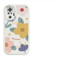 FELMYST for Redmi Note 10 Pro Note 10 Pro Max Back Cover PU Leather Beautiful Flowers Print Soft Silicone Edge Phone Case. 