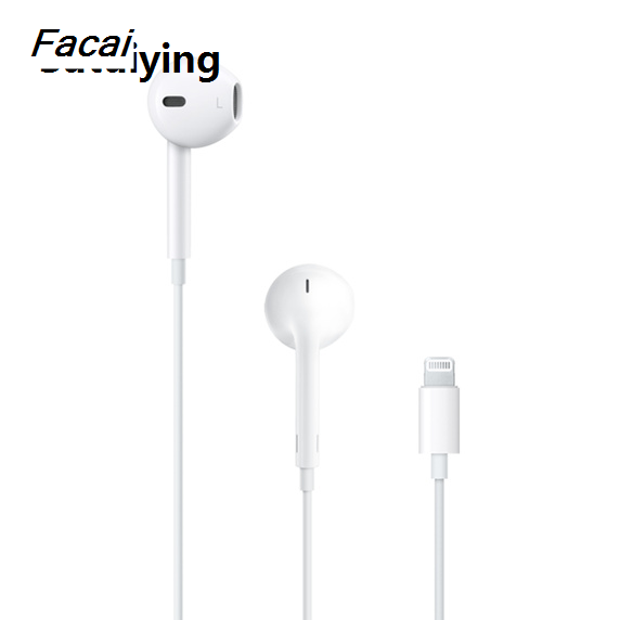 Facai Lightning Connector Earphone Earbuds Wired Headphones Headset with Mic and Volume Control,Compatible with Apple iPhone 14 Original High Quality Pro Max/13/12/SE/11 Pro Max/Xs/XR/X/8 and Play work without Bluetooth [Apple MFi Certified] All iOS Syste