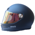 Nomad Camino Matt Black Full Face Motorcycle Helmet. 