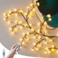 DIY Cherry Enchanted Willow Vine Lights,4 FT 48 LED Cherry Blossom Lights. 