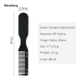 Wenefang Double-sided Professional Barber Neck Brush Comb Black Small Hair Luxury Styling Comb Shaving Beard Salon Carving Duster Cleaning Brush. 