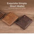 Zippered Men'S Wallet Convenient Fashion Multi-Card Holder Classic Retro Coin Purse for Fashion Use Gift For Men Travel. 