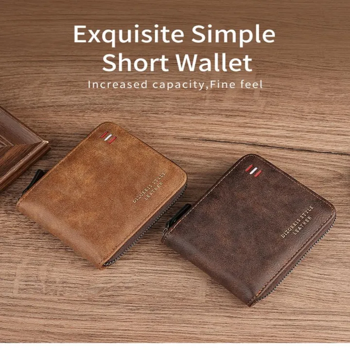 Zippered%20Men'S%20Wallet%20Convenient%20Fashion%20Multi-Card%20Holder%20Classic%20Retro%20Coin%20Purse%20for%20Fashion%20Use%20Gift%20For%20Men%20Travel%20-%20Image%206