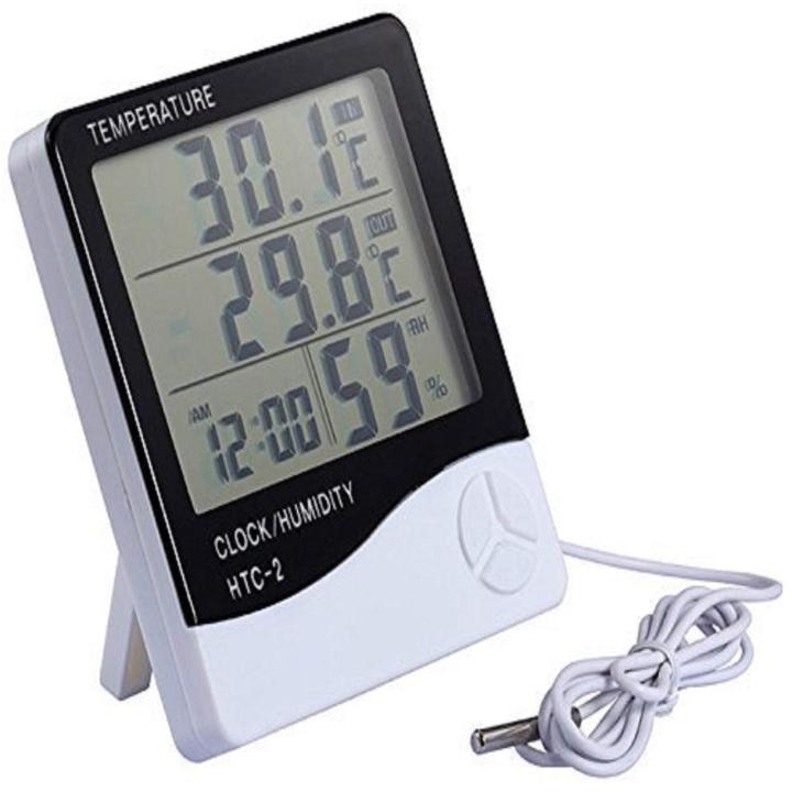 Humidity%20Clock%20HTC-2%20Digital%20LCD%20C/F%20Temperature%20Humidity%20Meter%20Outdoor%20Thermometer%20Hygrometer%20Clock%20with%201m%20External%20Probe%20/%20By%20SmartGallery%20-%20Image%206