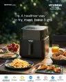 Hyundai 7.2L Air Fryer | HYAF-72L D360 | Large Capacity | Oil-Free Air Fryer | Healthy Frying for Family Cooking. 