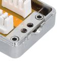 Durable Shielded Design CAT6 Junction Box Single Port With Module Network Connection Case CAT6 Cable Box Structured Cabling. 