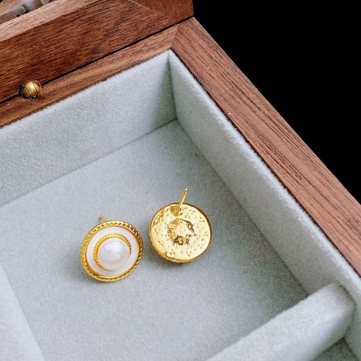 %E3%80%90Mega%20Sale%E3%80%91Super%20new%20retro%20style%20high-grade%20bright%20natural%20freshwater%20pearl%20earrings%20s925%20silver%20needle%20hemp%20lace%20-%20Image%204