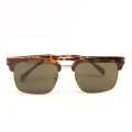 Shadex Tortoise Classic Clubmaster Sunglass UV400 Protection | Model 1872 | Size 57-18-140 | Unisex Retro Eyewear by Shadex C5. 