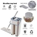 SCRATCH Cleaning Mop with Bucket Hands-Free Microfiber Flat Spin Mop System 360° Flexible Head. 