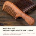 Difutagui Natural Peach Wood Comb Household Wood Comb Anti static 2025 Luxury New Portable Men's and Women's Long Hair Massage Comb. 