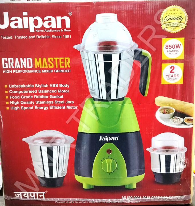 JAIPAN%20Mixer%20Grinder%20850%20Watt%20With%203%20Jar%20And%2012%20Months%20Warranty%20-%20Image%203