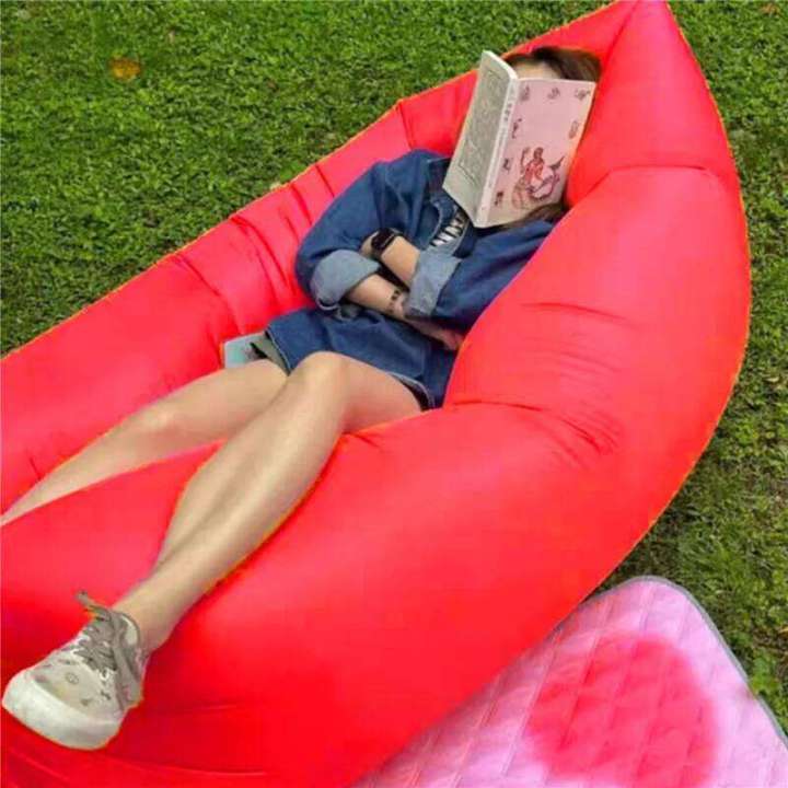 Trend Outdoor Products Fast Infaltable Bed Good Quality Sleeping Iatable Air Bag Lazy bag Beach Sofa