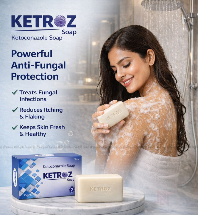 Sebandro Soap Ketoconazole Soap A Grade | Ketroz Soap | anti fungal soap , Anti ...