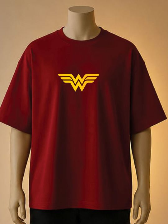 Wonder%20W***n%20Logo%20Printed%20T-Shirt%20(Maroon,%20White,%20Black,%20Brown,%20Blue)%20-%20Image%202