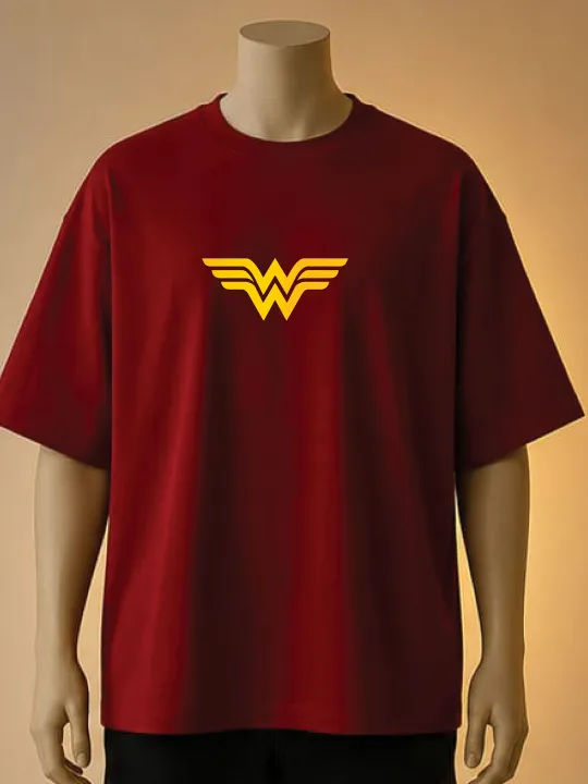 Wonder%20W***n%20Logo%20Printed%20T-Shirt%20(Maroon,%20White,%20Black,%20Brown,%20Blue)%20-%20Image%202