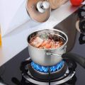 Duo Le Bao Stainless Steel Saucepan With Glass Lid Kitchen Cooking Utensil 16CM. 