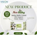 NEO baby 99% Pure water Wipes for soft Cleansing and moisturizing ,Alcohol & Paraben free 80 count,(Pack of 5). 