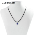 DISICHEN Portable Turkey Evil Eye Charms Necklace for Woman Blue Round Pendants Couple Chain Necklaces Lucky Jewelry 2023 Fashion Friendship Gift. 