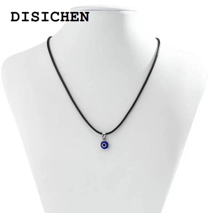 DISICHEN%20Portable%20Turkey%20Evil%20Eye%20Charms%20Necklace%20for%20Woman%20Blue%20Round%20Pendants%20Couple%20Chain%20Necklaces%20Lucky%20Jewelry%202023%20Fashion%20Friendship%20Gift%20-%20Image%205