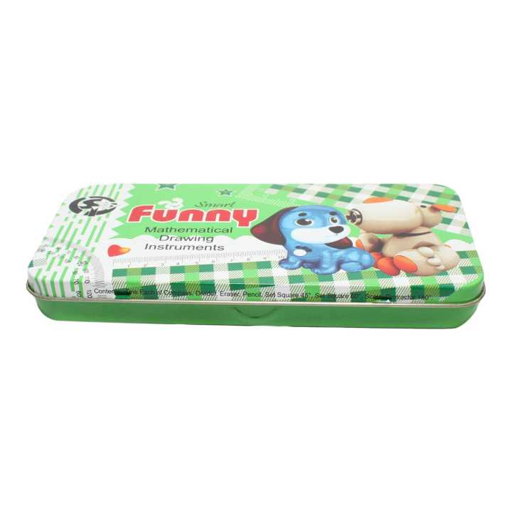 Smart Funny Mathematical Drawing Instruments Geometry Box With Ludo Play