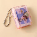 1/2 Inch Photo Album PVC Sequins Transparent Sticker Name Card Holder Portable 16 Pockets Photo Holder Business Card Bag. 