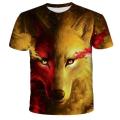 European and American cross-border T-shirts foreign trade specially for men's T-shirts 3D digital printing crew neck short sleeve manufacturers wholesale 3D T-shirts. 