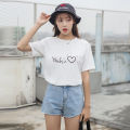 [30 types of group] foreign trade T-shirt women's short sleeve Korean version of loose women's top, round neck undershirt, supply. 